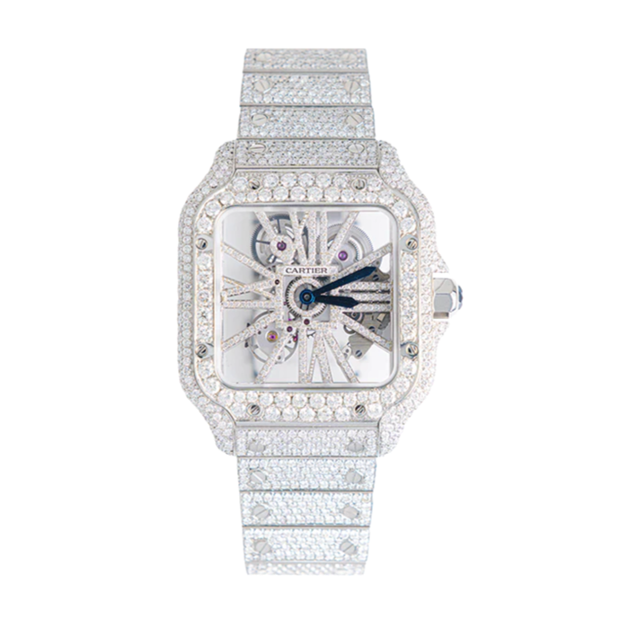 Iced Out Cartier Santos